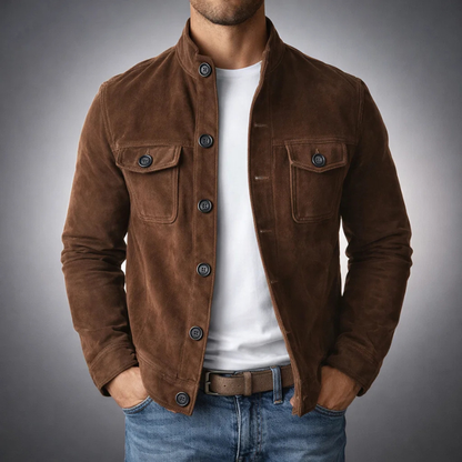 Suede Effect Jacket