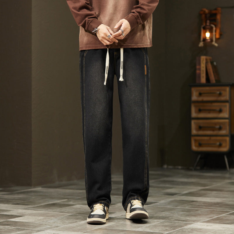 Relaxed Straight-Leg Jeans