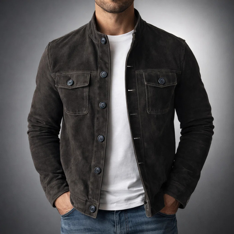 Suede Effect Jacket