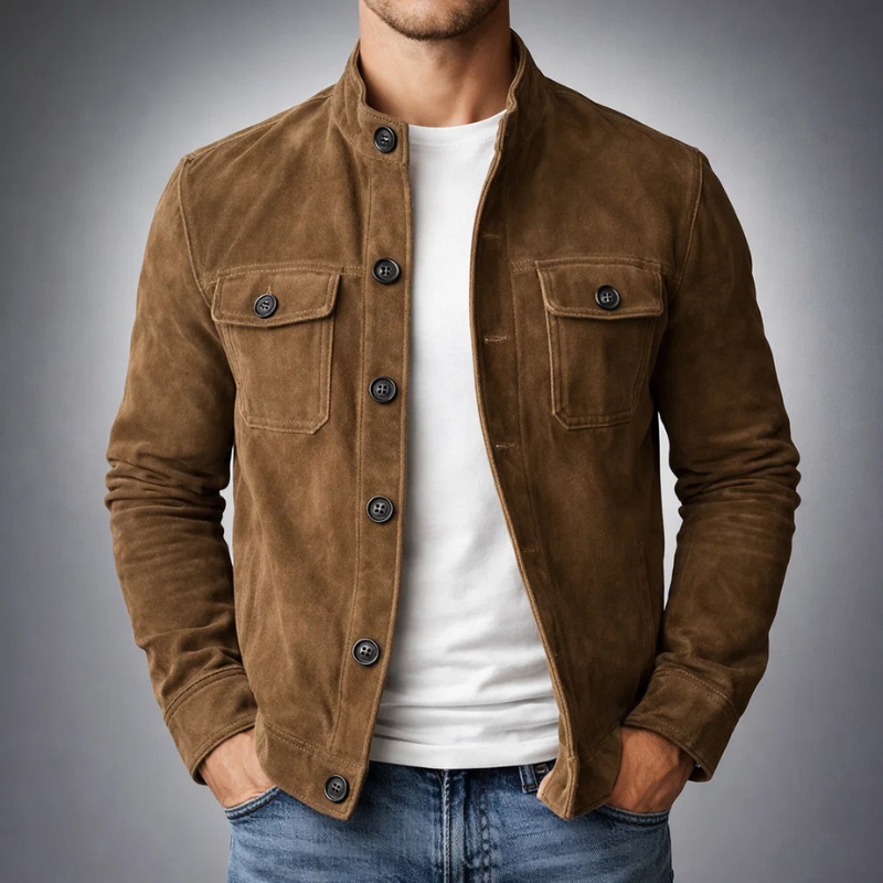 Suede Effect Jacket