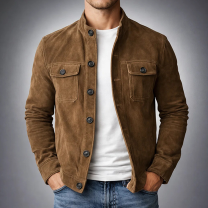 Suede Effect Jacket