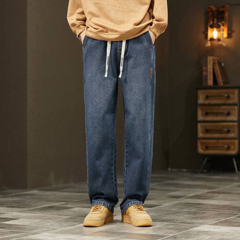 Relaxed Straight-Leg Jeans