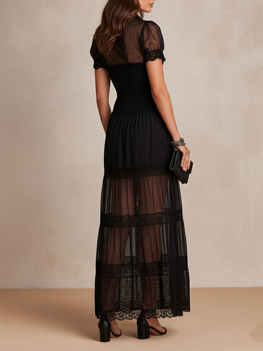 The Celeste Lace Maxi Dress