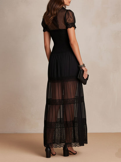 The Celeste Lace Maxi Dress
