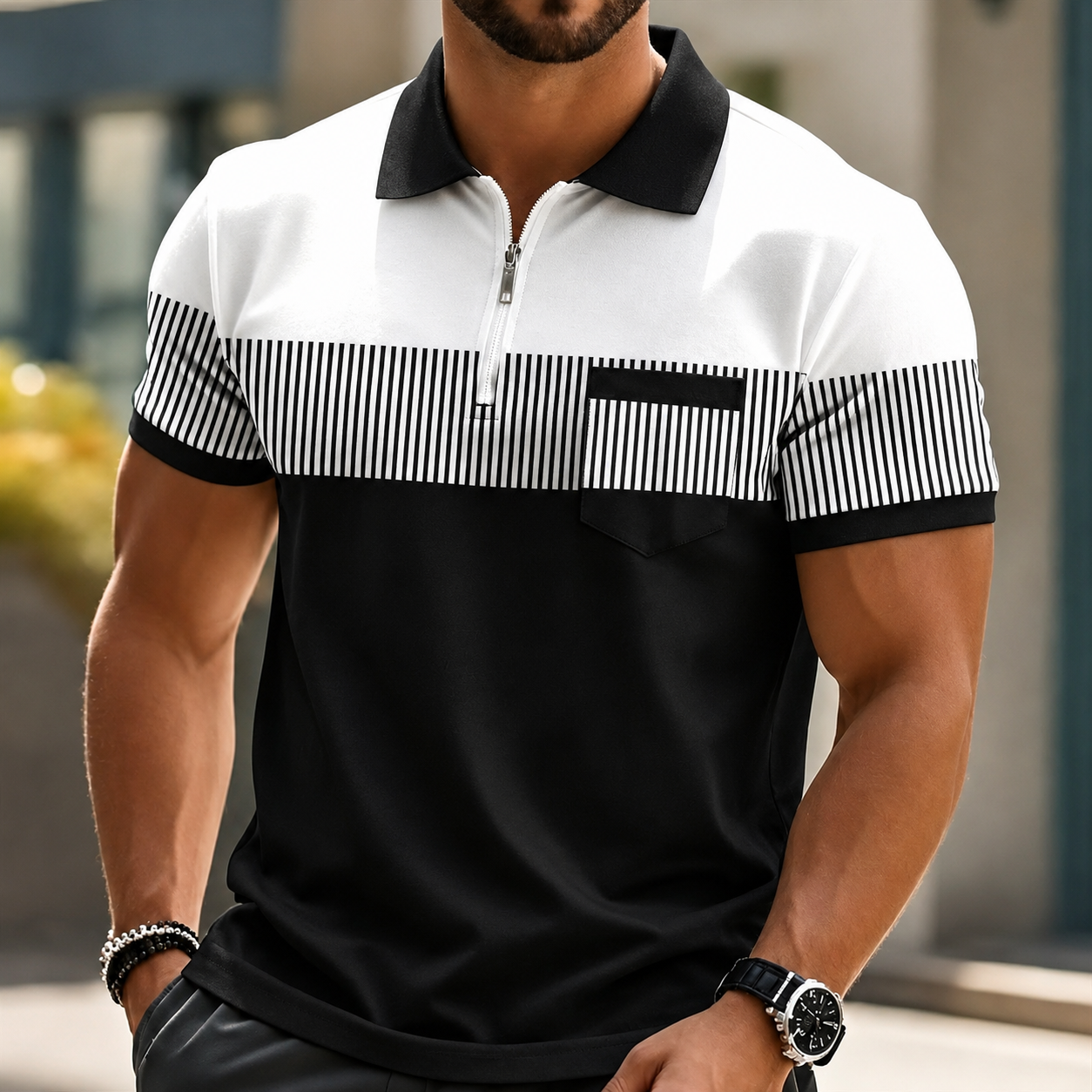 The Harrison Zip Polo