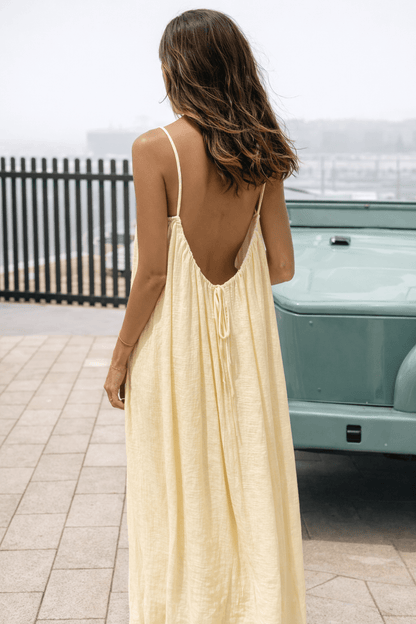 The Isla Backless Maxi Dress