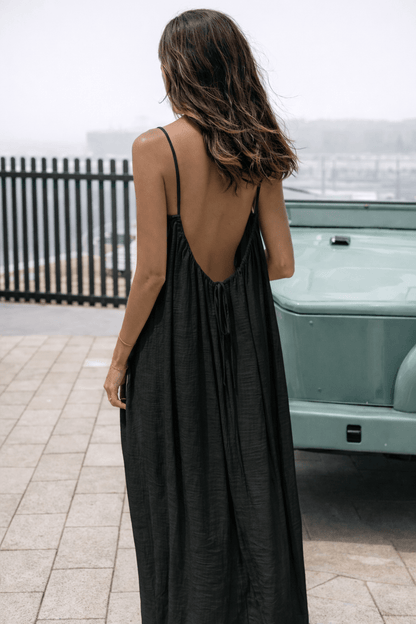 The Isla Backless Maxi Dress