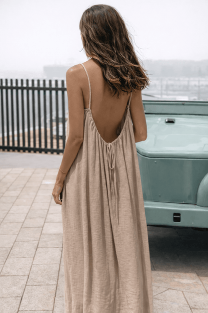 The Isla Backless Maxi Dress