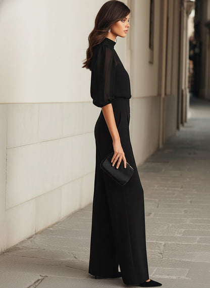 Black Chiffon 3-Piece Set