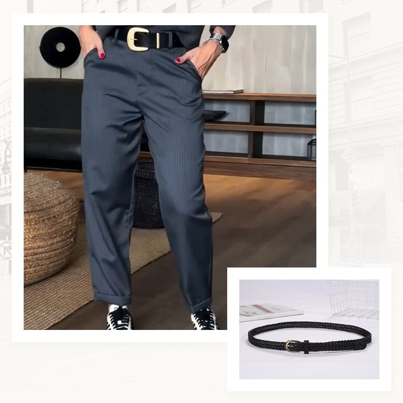 Women's High Waist Casual Straight Blazer Pants