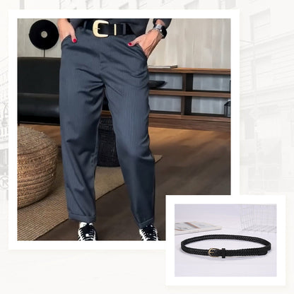 Women's High Waist Casual Straight Blazer Pants