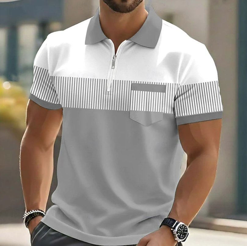 The Harrison Zip Polo