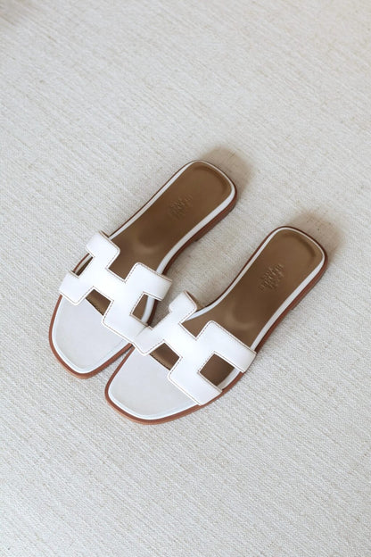 The Sienna Buckle Slide Sandals