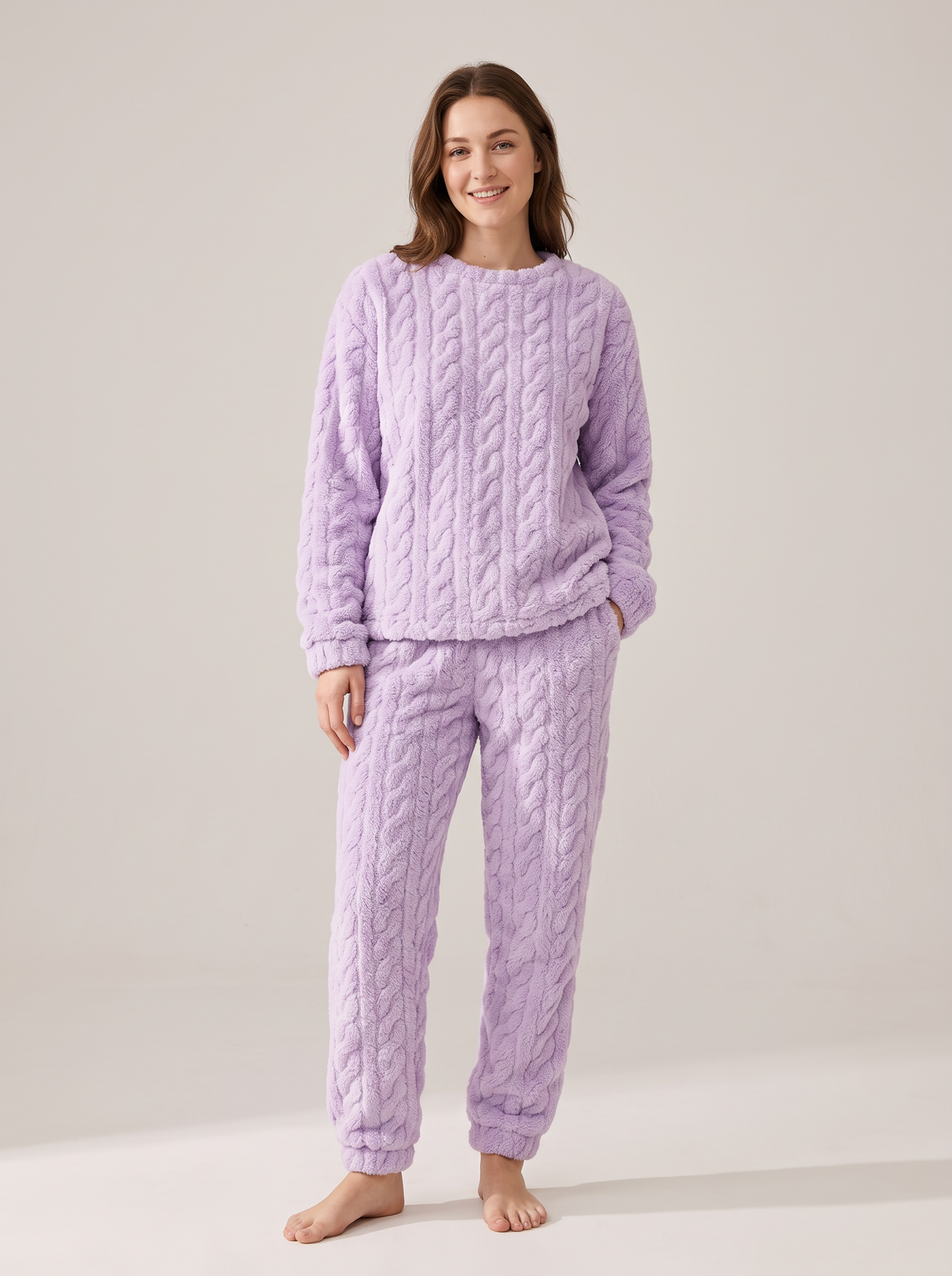The Maisie Cosy Set in Purple