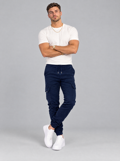 The Hudson Cargo Joggers in Navy