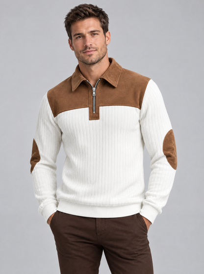 The Elliot Knit Sweater in White