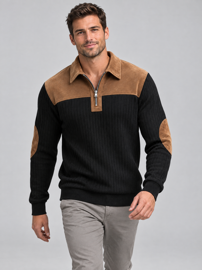 The Elliot Knit Sweater in Black