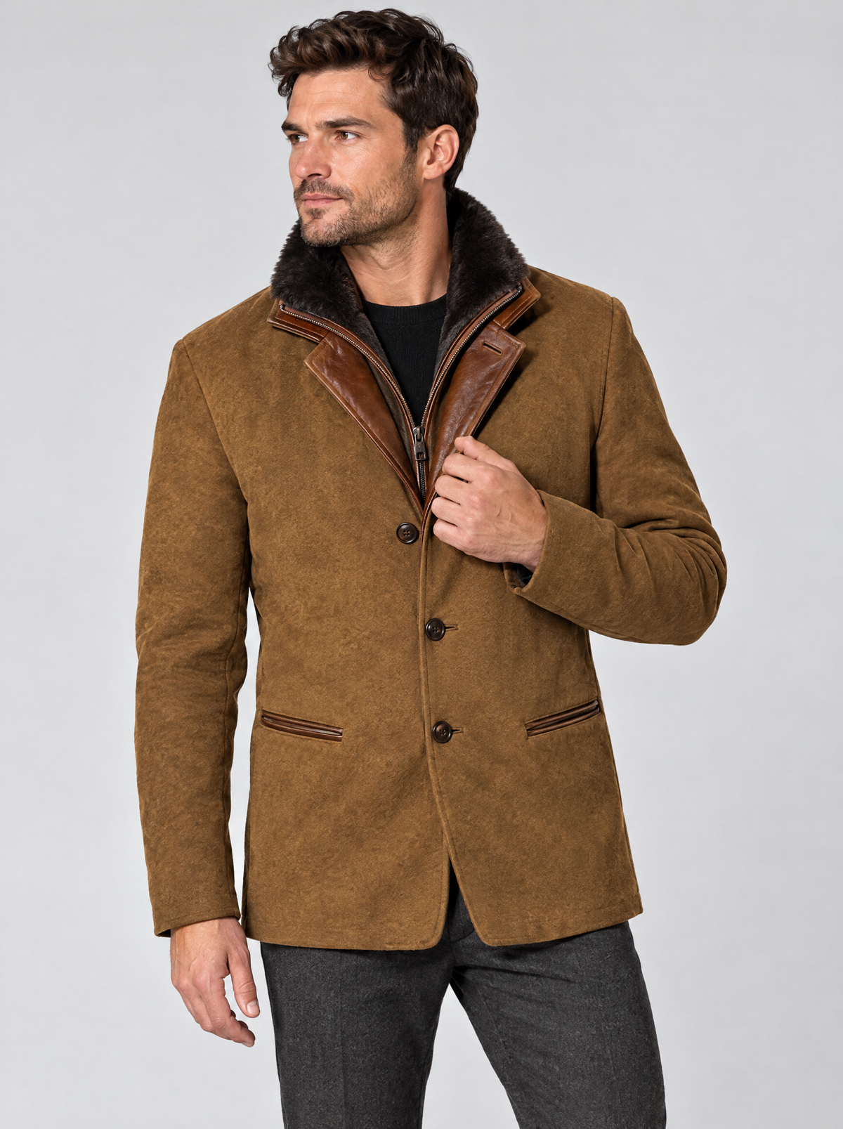 The Rowan Vintage Jacket in Brown