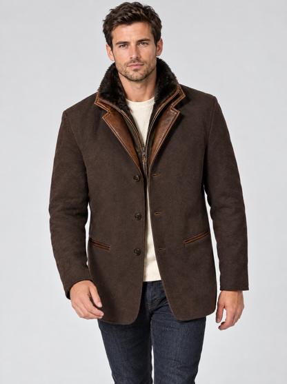 The Rowan Vintage Jacket in Dark Brown
