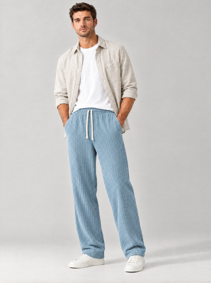 The Sullivan Corduroy Trousers in Light Blue