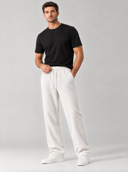 The Sullivan Corduroy Trousers in White