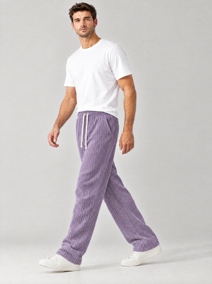 The Sullivan Corduroy Trousers in Purple