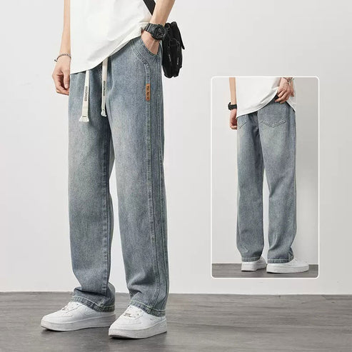 Relaxed Straight-Leg Jeans
