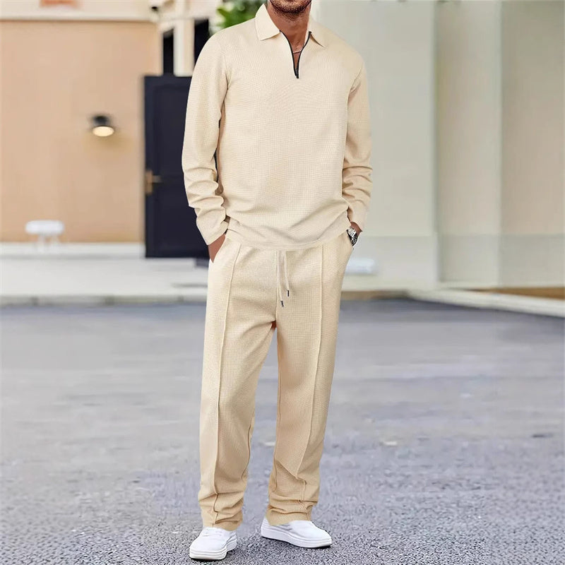 Men’s Waffle Knit Lounge Set